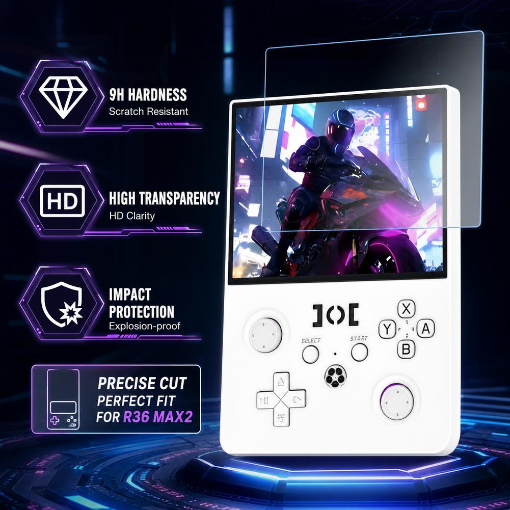 Gaming Console R36 Max - Tempered Glass Screen Protector For R36