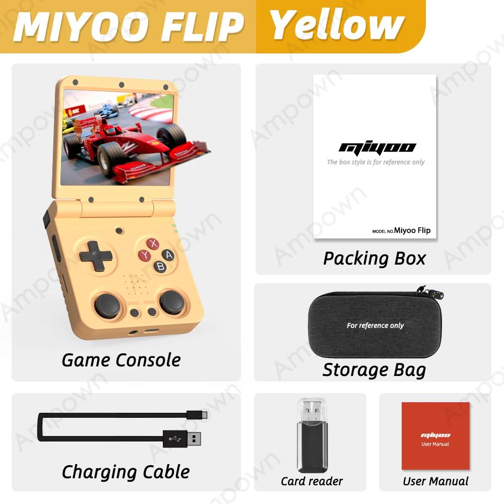 MIYOO FLIP V2 Pocket Player Co - Gaming Console Os recension och pris