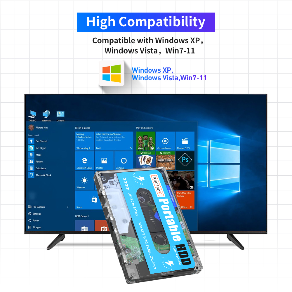 KINHANK 500G Gaming HDD Super  - Gaming Console Os recension och pris