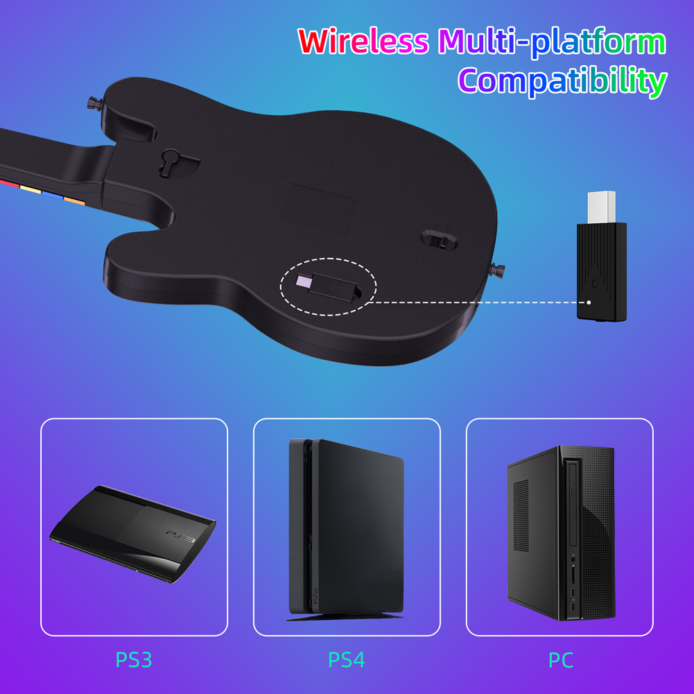 2.4G Wireless Guitar Controlle - Gaming Console Ps3 recension och pris