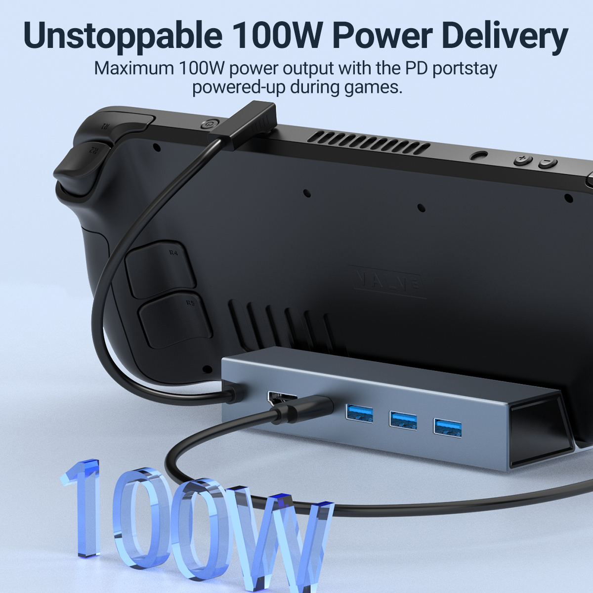 5 In 1 USB-C Game Hub Type-C C - Gaming Console Steam Deck recension och pris