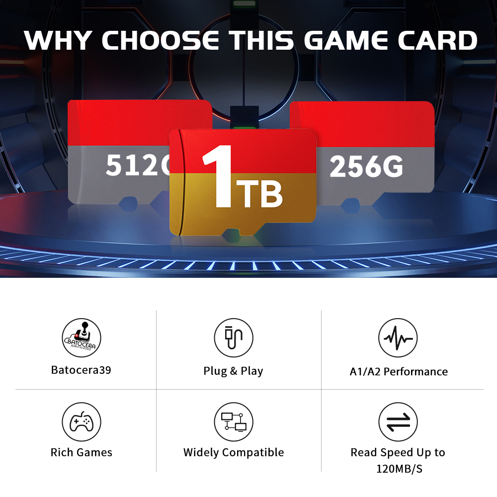 1TB Latest Batocera 39 OS TF G - Gaming Console Steam Deck recension och pris