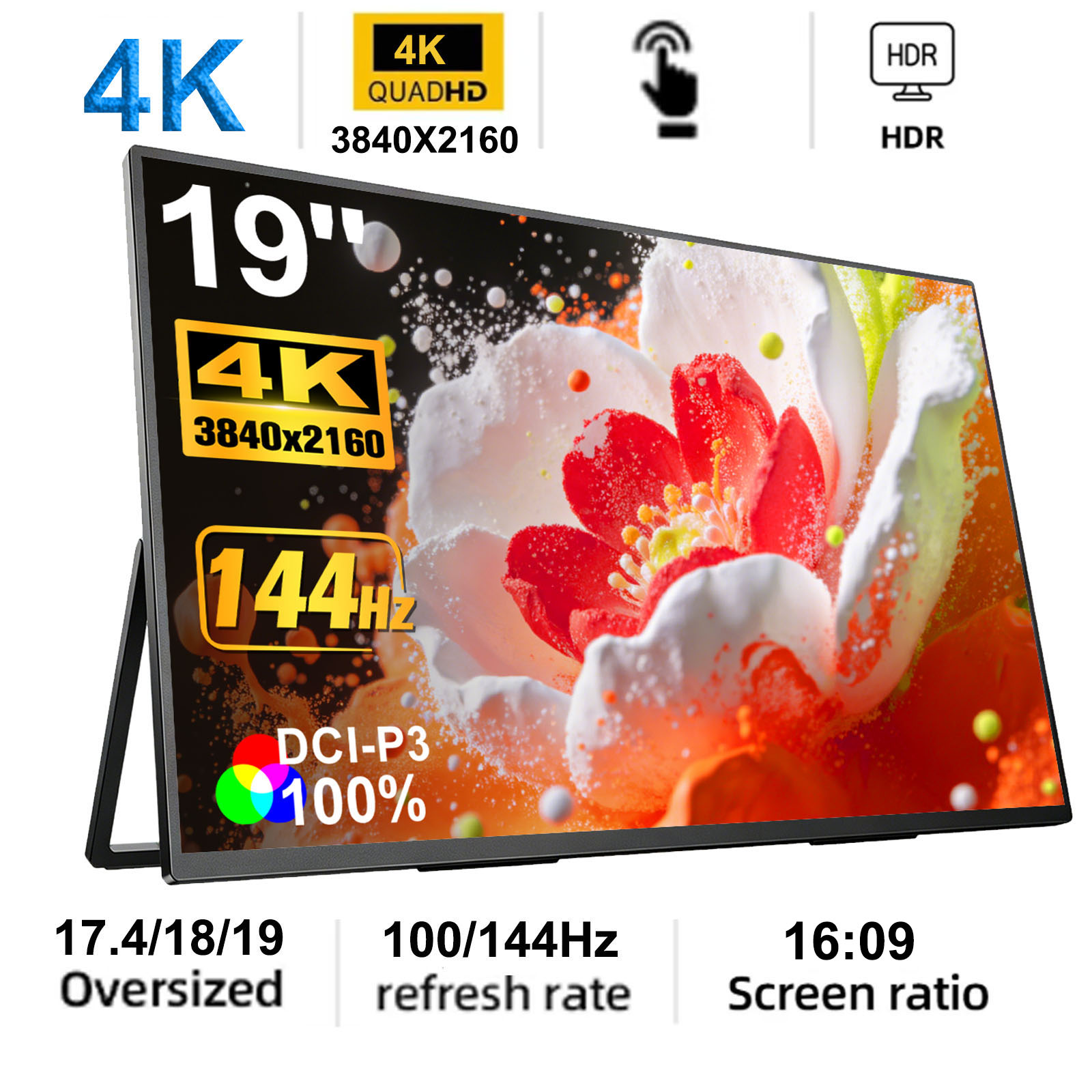4K Gaming Portable Monitor 17. - Gaming Console Connect With Phone recension och pris
