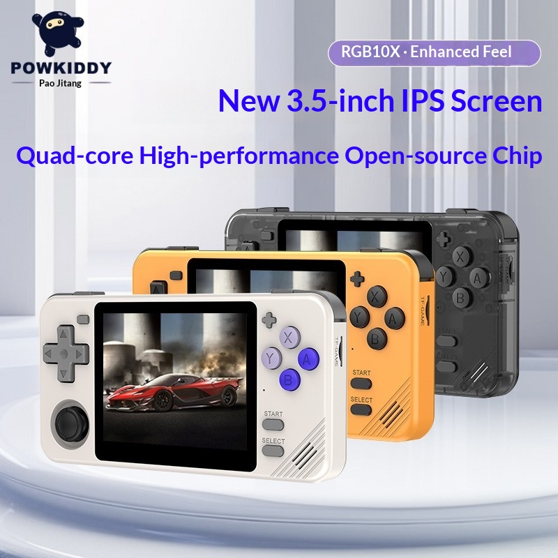 Powkiddy RGB10X Open Source Re - Gaming Console Os recension och pris