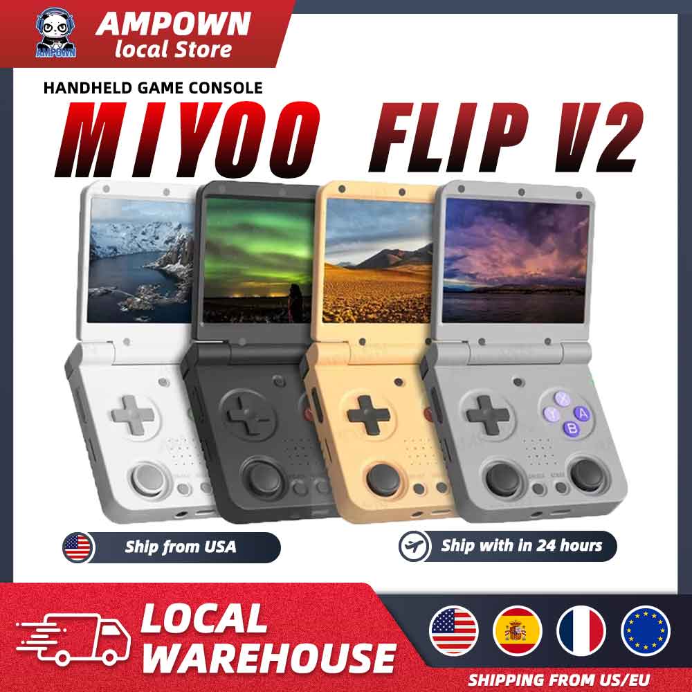 MIYOO Flip V2 Handheld Game Co - Gaming Console Os recension och pris