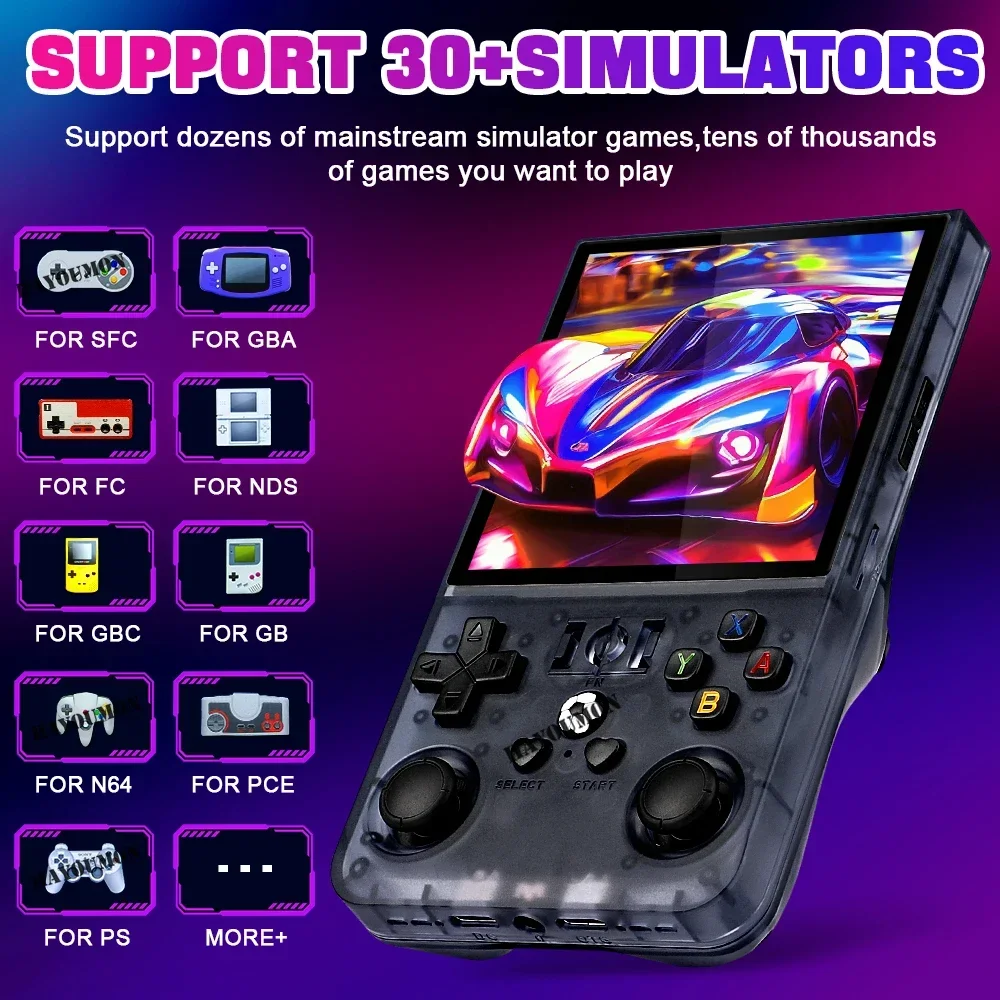 R36 Max Gray Handheld Gaming P - Gaming Console R36 Max recension och pris