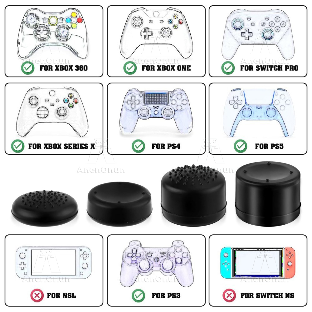 8PCS Thumb Grip Caps Controlle - Gaming Console And Pc recension och pris
