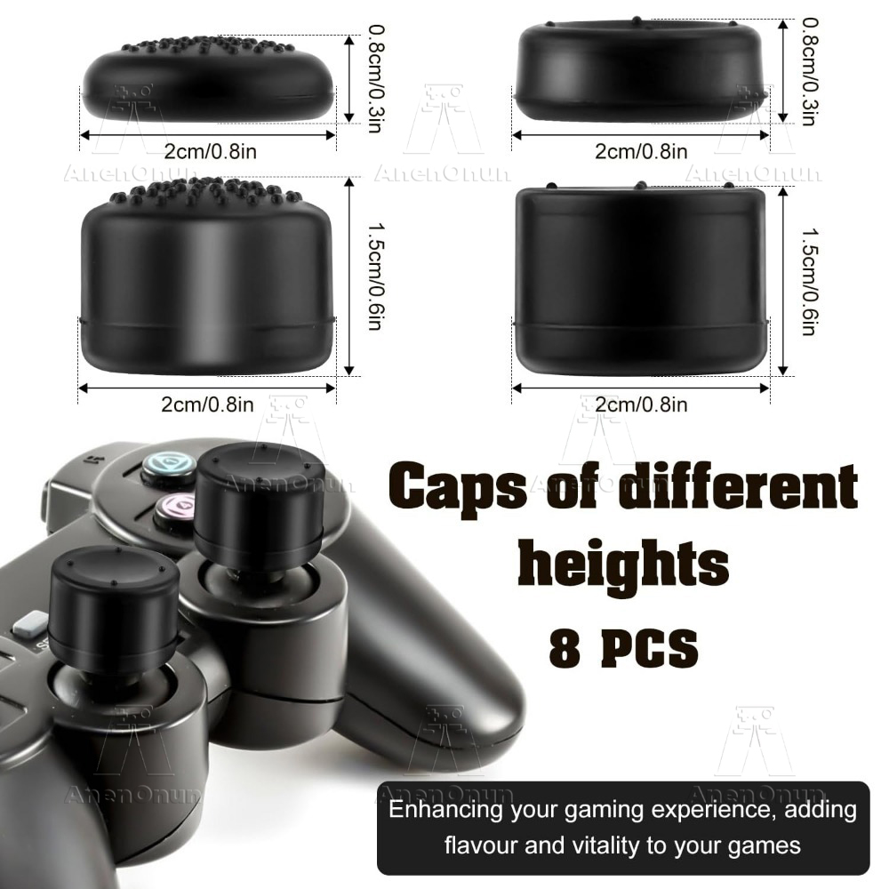 8PCS Thumb Grip Caps Controlle - Gaming Console And Pc recension och pris