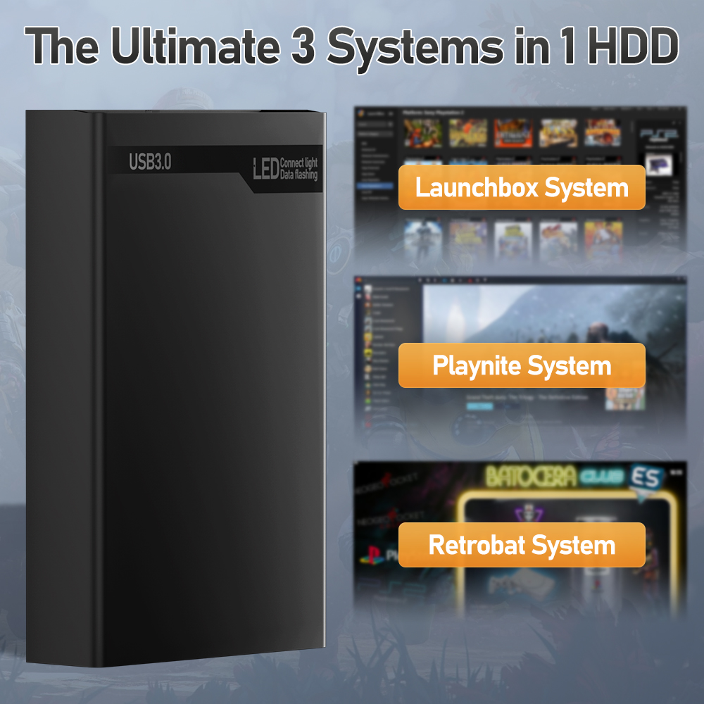 500G Retro Gaming HDD Video Ga - Gaming Console Os recension och pris