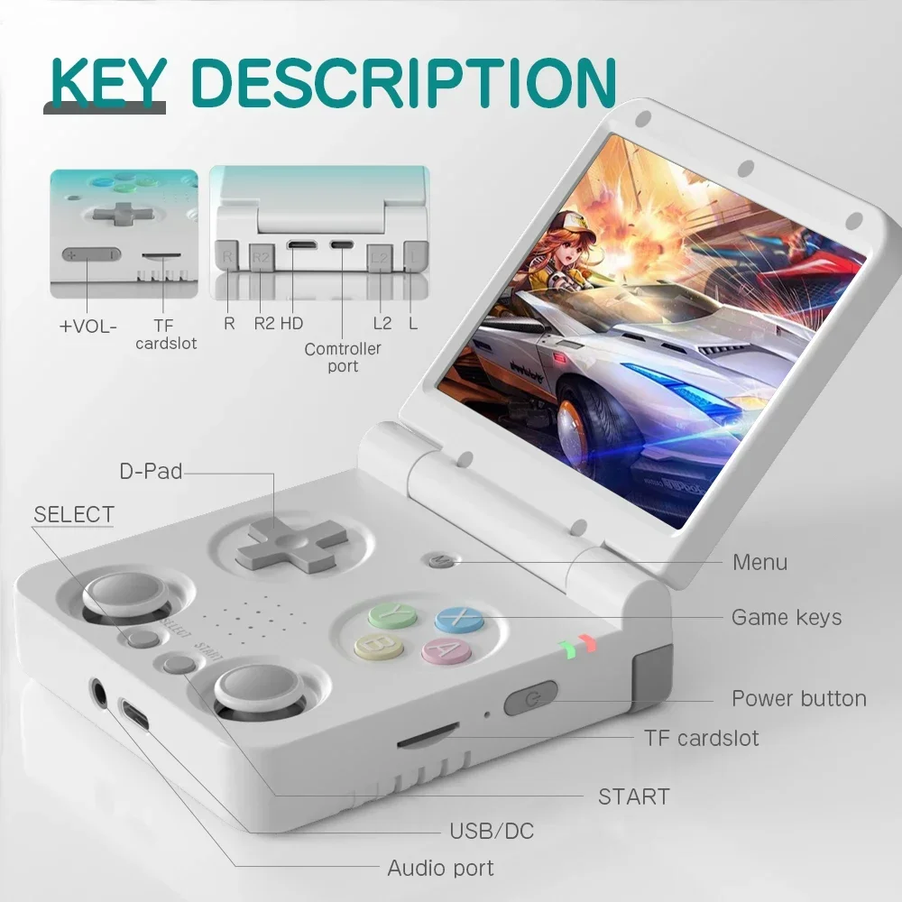 MIYOO Yellow FLIP V2 Handheld  - Gaming Console Os recension och pris