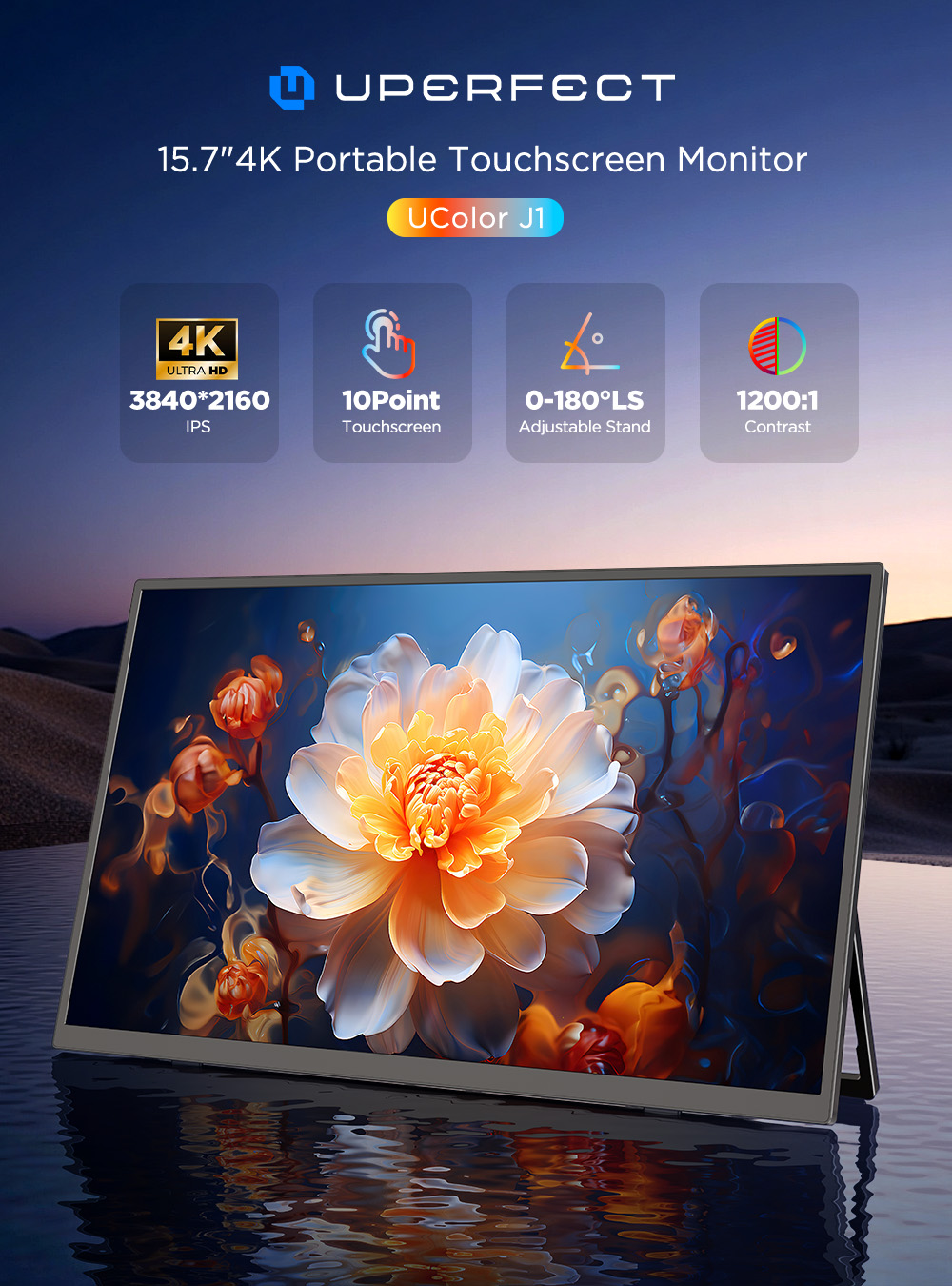 UPERFECT 4K Portable Monitor T - Gaming Console X80 recension och pris