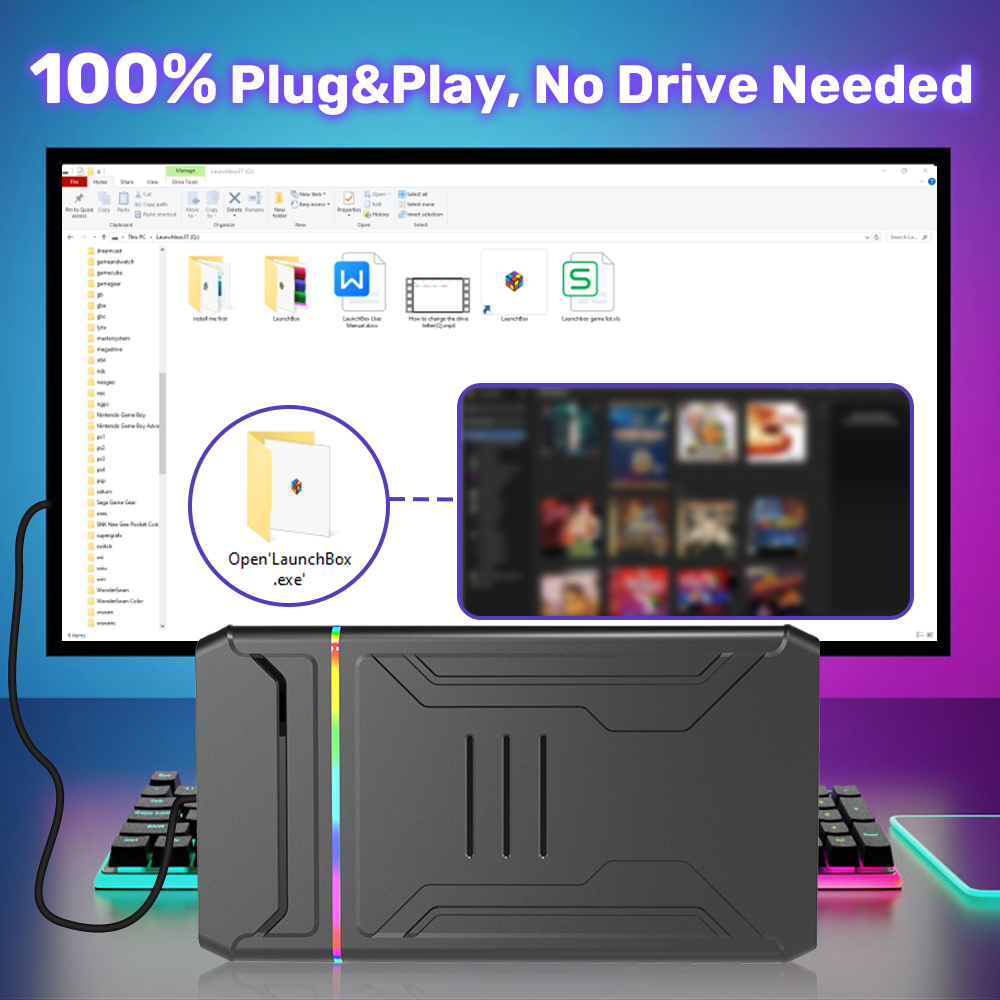 Launchbox OS 3T Gaming HDD for - Gaming Console Os recension och pris