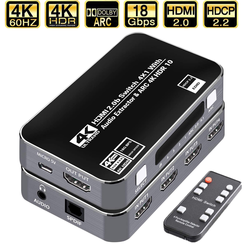 60Hz 4K HDMI Switch HDR HDMI A - Gaming Console Bundle recension och pris