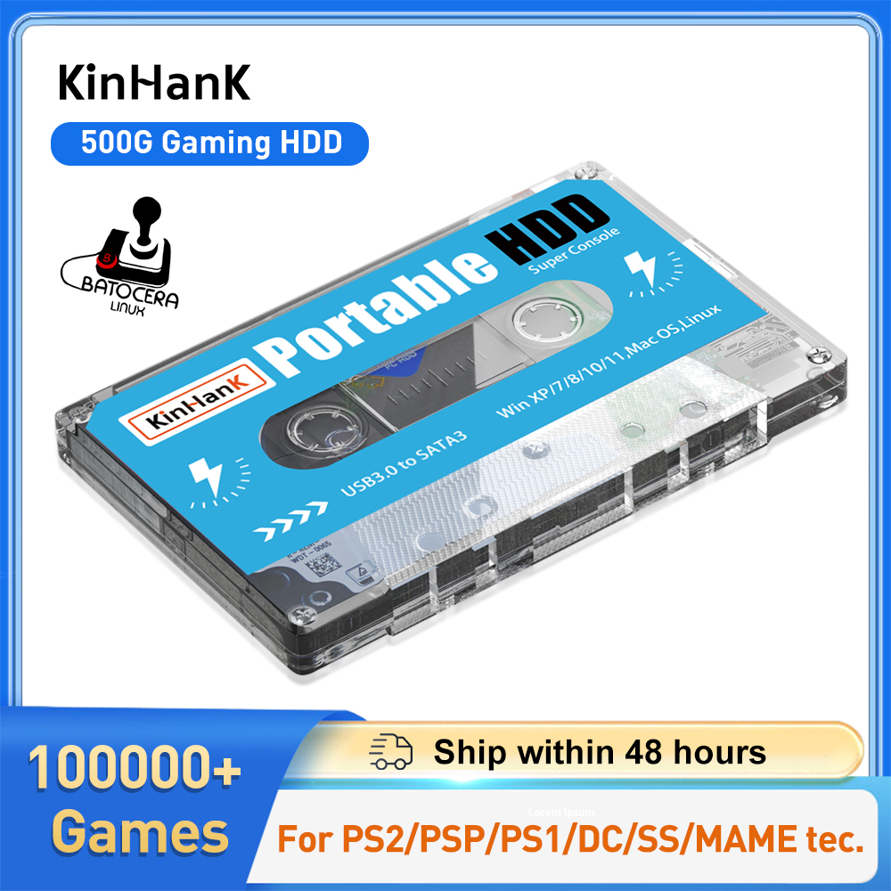 KINHANK 500G Gaming HDD Super  - Gaming Console Os recension och pris