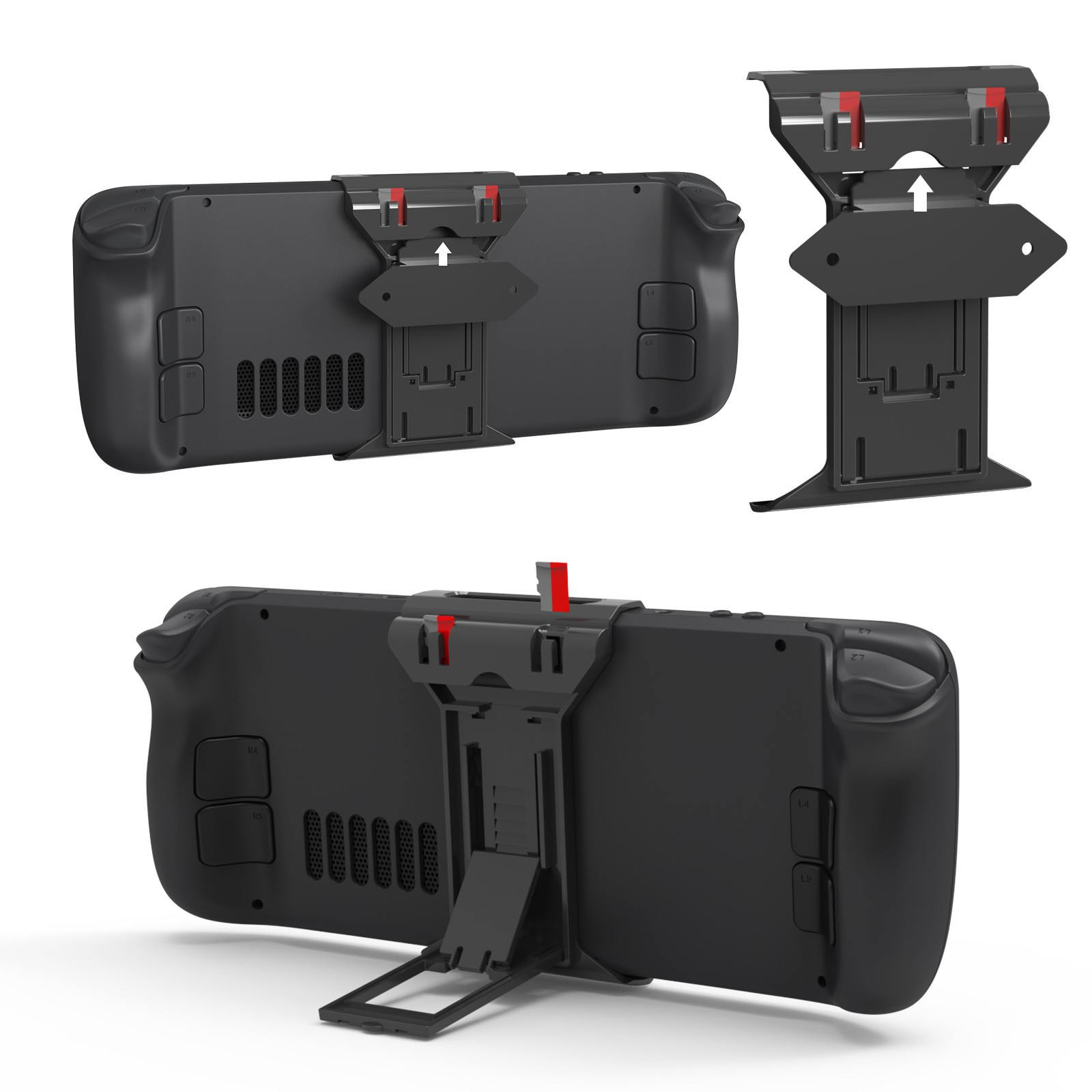 Black Foldable Desktop Stand H - Gaming Console Steam Deck recension och pris